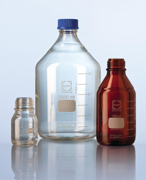 Laborglasflaschen von 25 bis 20 000 ml