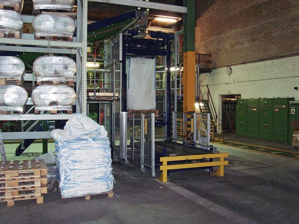 Automatische Big Bag-Abfüllung für Fasern