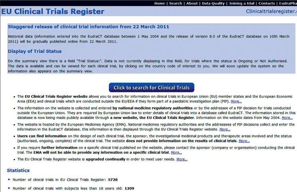EU Clinical Trials Register