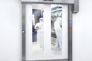 High-speed door keeps cleanrooms sterile