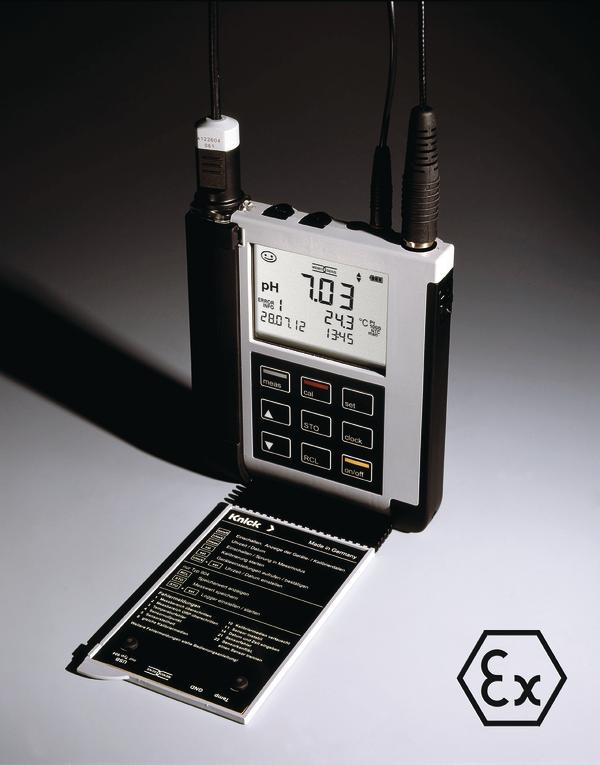 Tragbares Analysenmessgerät mit Atex-Zulassung Portable meter with Atex approval