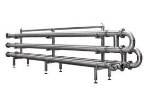 Rohr-in-Rohr-Wärmetauscher Tube-in-tube heat exchanger