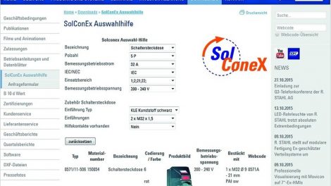 Online-Konfigurator für Ex-Steckverbinder