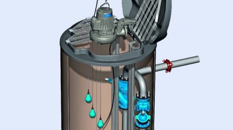 Schlüsselfertige Abwasserpumpstation