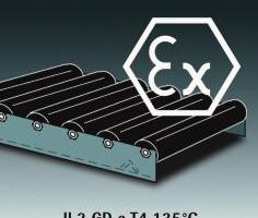 Atex-zertifizierte Rollenbahnen Atex-certified roller conveyors