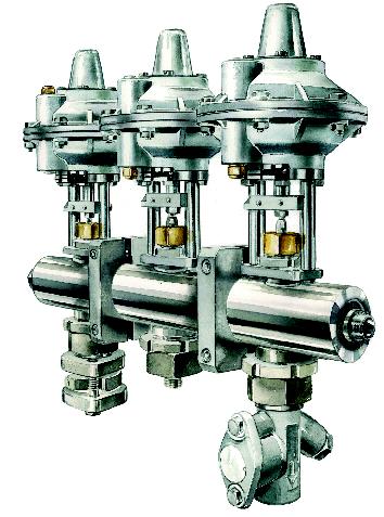 Reihenventil für Mehrstoffprozesse Array valve for multiple processes