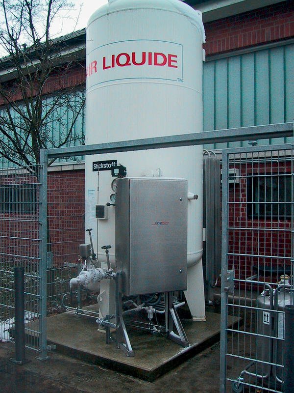 Flüssigen Stickstoff sicher umfüllen Safe handling of liquid nitrogen