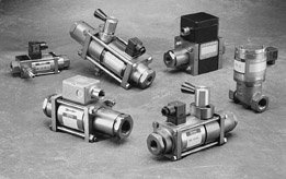 Coaxial solenoid valves