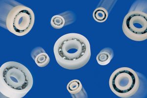 Schmiermittelfreie Rillenkugellager Lubricant-free polymer ball bearings
