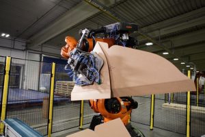 Roboter falten Wellpappen-Origami