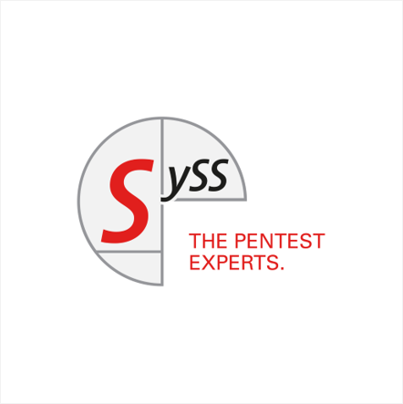 Logo von SySS GmbH, Keynote und Partner der Websession Cybersecurity in der Chemieproduktion