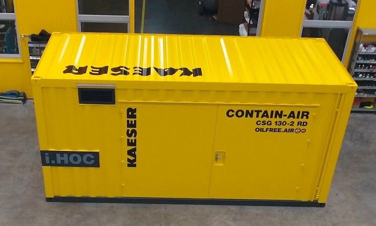 Kompakte Container-Druckluftstation