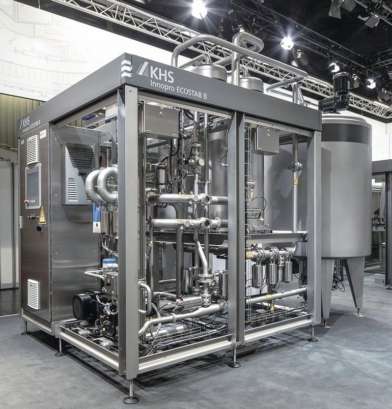 Kompakte Maschine spart Wasser und Konzentrat Bierstabilisierungsanlage Innopro Ecostab B