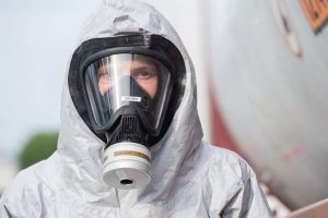 Chemikalienschutzanzug 600 F Faceseal mit Atemschutzmaske