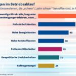 Die größten Störfaktoren für den Betriebsablauf nach der VCI-Mitgliederbefragung 2024 Bild: VCI